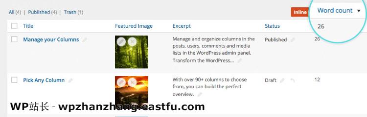 如何使用Admin Columns Pro管理WordPress内容 16 字数排序