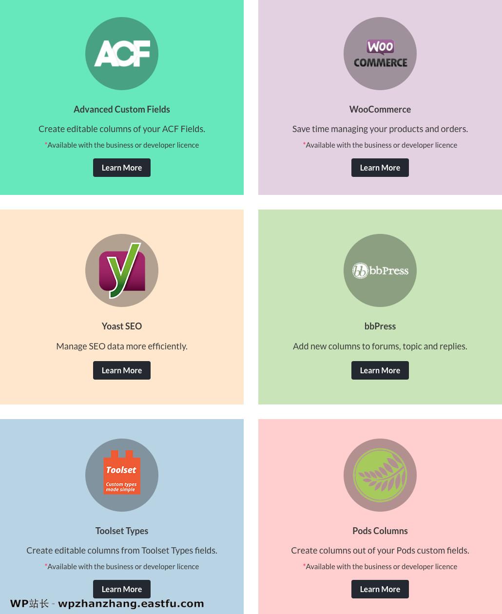 如何使用Admin Columns Pro管理WordPress内容 7 Admin Columns Pro插件集成