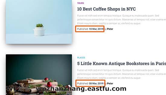 通过更改发布日期重新排序帖子 通过更改发布日期重新排序帖子