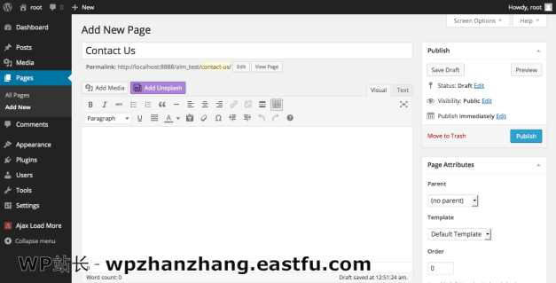 Unsplash插件带来一键式库存照片上载到WordPress媒体库 1 unsplash按钮