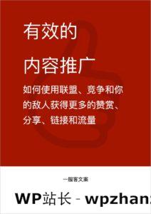有效的内容推广-如何使用联盟、竞争和你的敌人获得更多的赞赏、分享、链接和流量-封面
