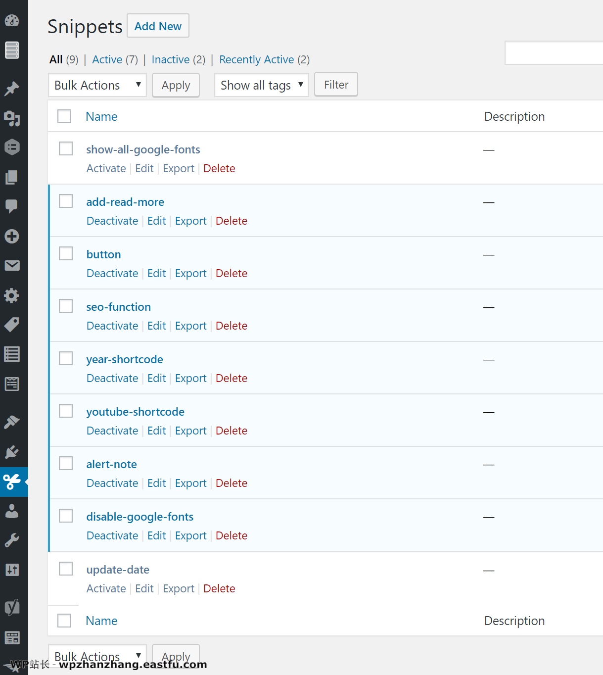 GeneratePress 评测 - 十年来我发现的最佳WordPress主题 8 Code Snippets WordPress插件