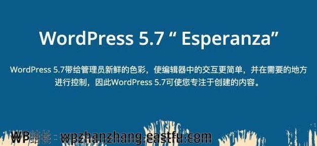 WordPress 5.7发布 - “Esperanza”版本