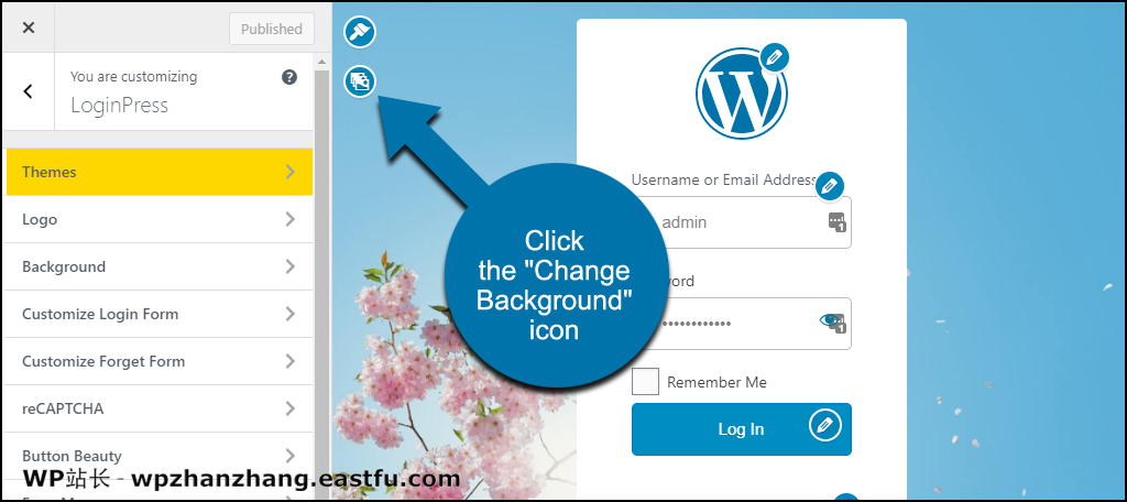 如何使用 LoginPress 创建 WordPress 自定义登录页面 11 LoginPress WordPress 插件鼠标悬停在编辑链接上更改背景