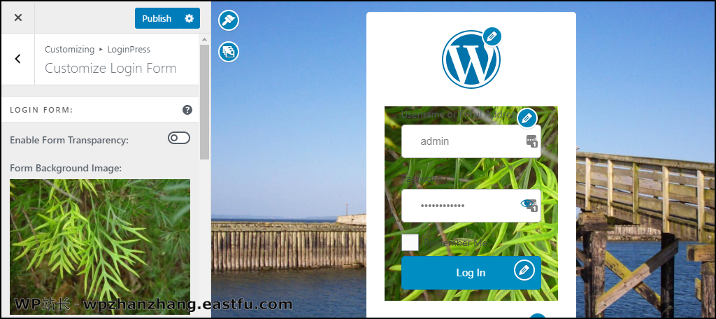 如何使用 LoginPress 创建 WordPress 自定义登录页面 15 LoginPress WordPress 插件表单背景图片
