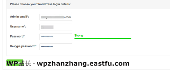 为您的安装输入 WordPress 登录详细信息 为您的安装输入 WordPress 登录详细信息