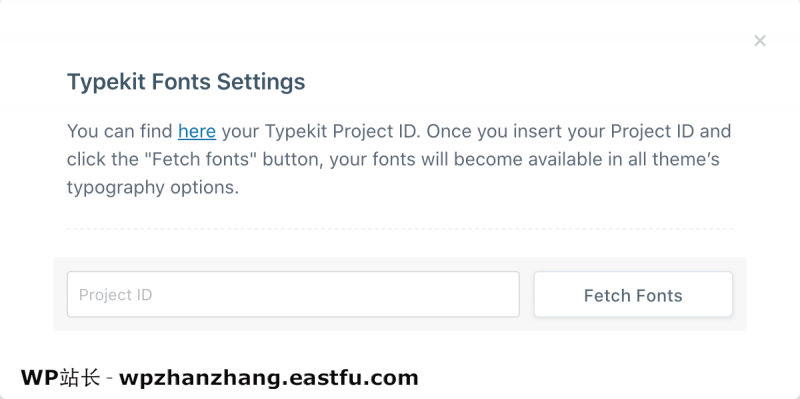 2021年Blocksy主题评测(免费 + 专业版功能指南) 31 Blocksy Pro 如何使用项目 ID 使用 Adobe Typekit 字体