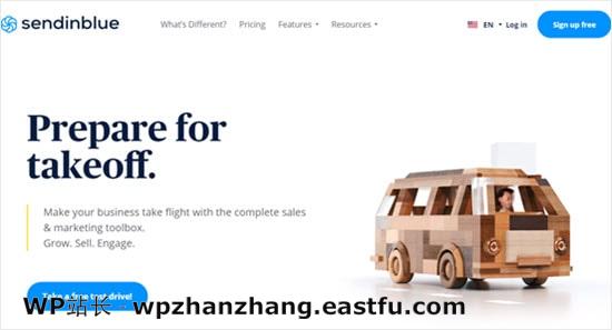 自动回复工具 Sendinblue 的网站 Autoresponder tool Sendinblue's website