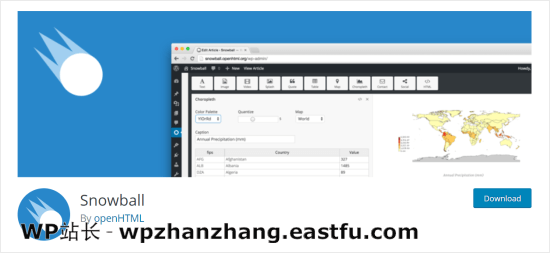 Snowball 新闻和数据可视化插件 The Snowball journalism and data visualization plugin