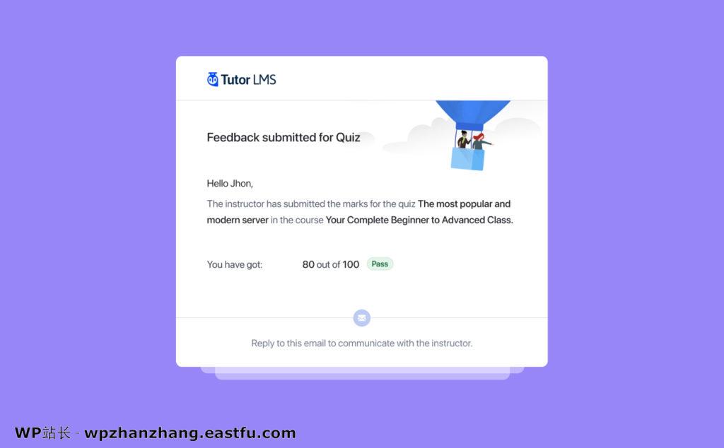 窥探 Tutor LMS 2.0 在线学习系统:抢先体验新特性! 13 独家设计的电子邮件模板