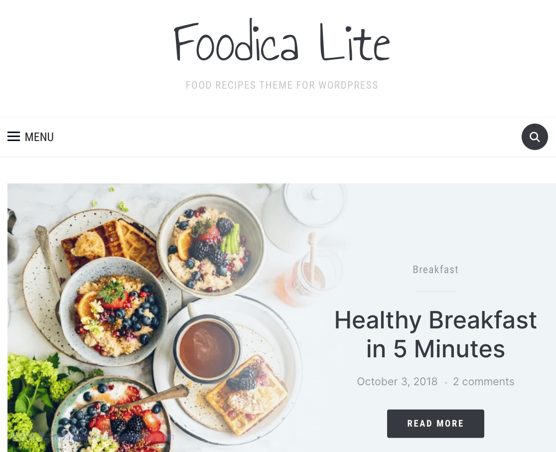 Foodica Lite 主题