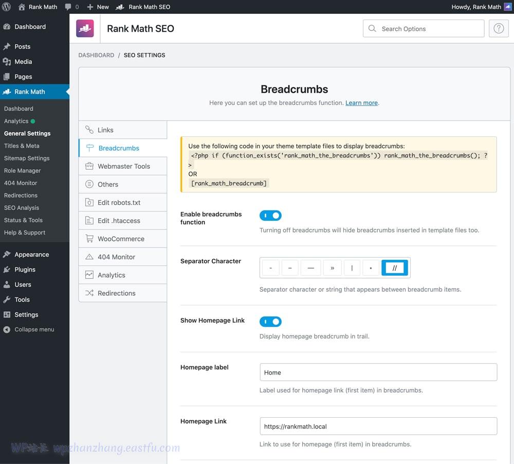Highly Customizable Breadcrumbs