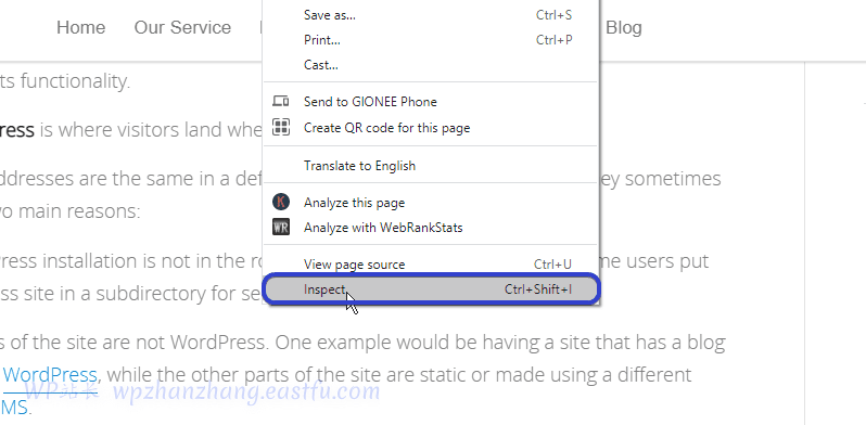 WordPress Mixed Content混合内容警告:4 种简单的修复方法 4 wordpress 混合内容 - 点击“检查”