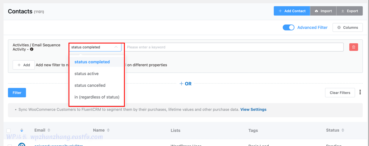 FluentCRM 2.6.0:更多功能、集成改进等等! 7 电子邮件序列活动条件