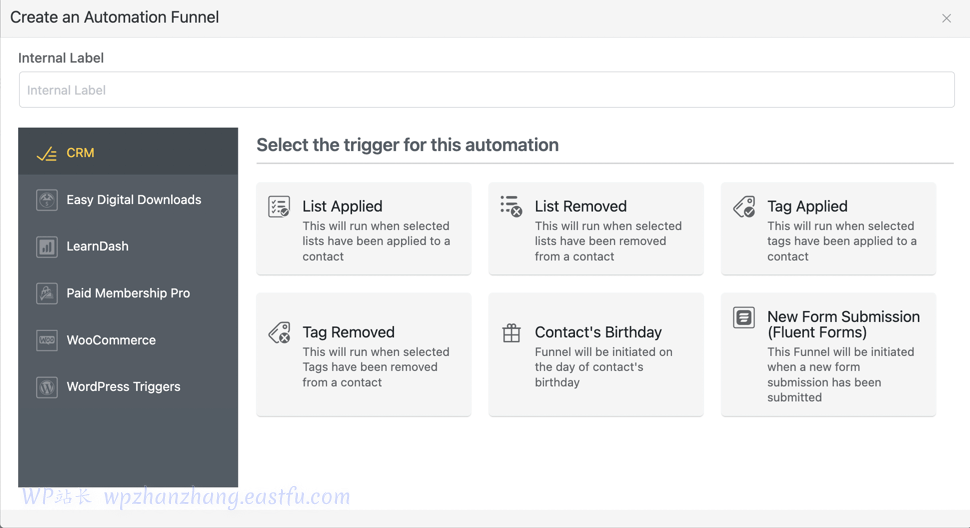 FluentCRM 2.6.0:更多功能、集成改进等等! 10 fluentcrm crm 触发器