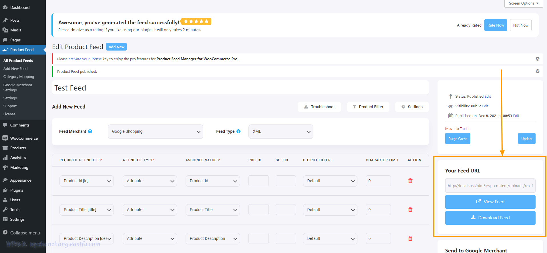 提要查看/下载选项
