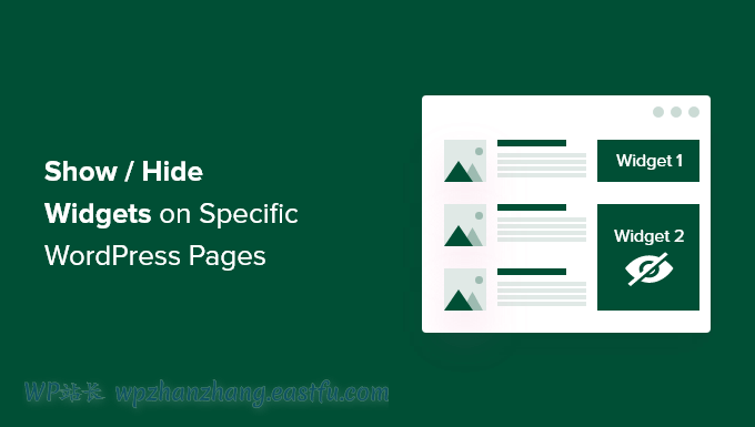 如何在WordPress页面上显示或隐藏小部件？