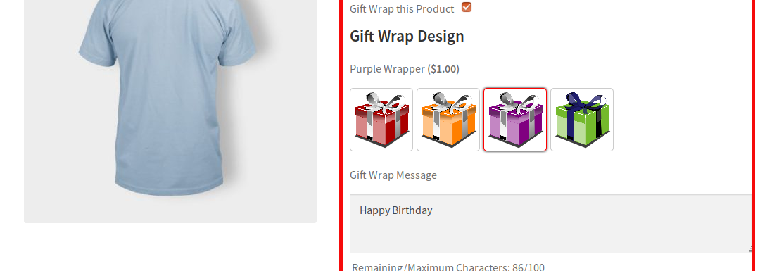 Gift Wrapper for WooCommerce电商商城礼品包装插件,收取产品礼品包装和订单礼品包装费用
