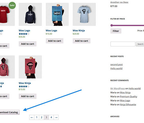 WooCommerce Store Catalog PDF Download