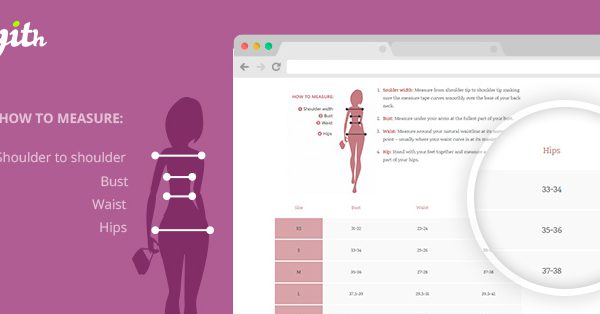 YITH PRODUCT SIZE CHARTS FOR WOOCOMMERCE 电商产品尺寸表 1