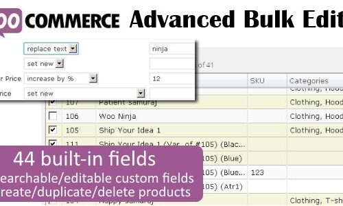 WooCommerce Advanced Bulk Edit 电商产品高级批量编辑插件