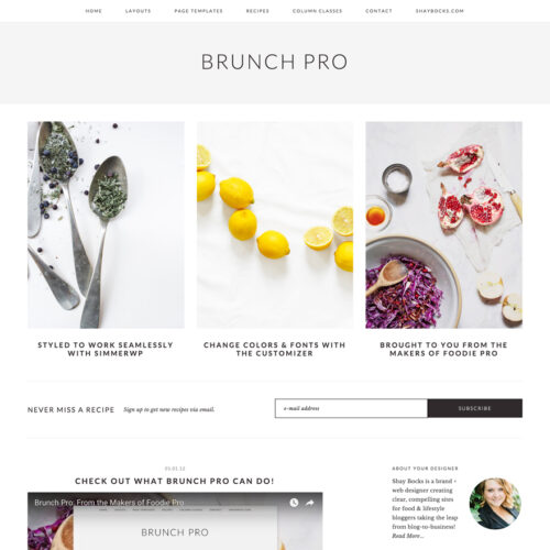 StudioPress Brunch Pro Genesis WordPress 主题