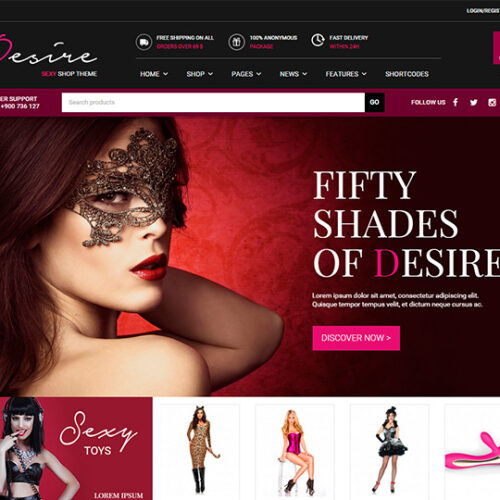 DESIRE SEXY SHOP WooCommerce主题