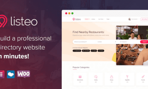 Listeo主题 WordPress目录和列表与预订主题