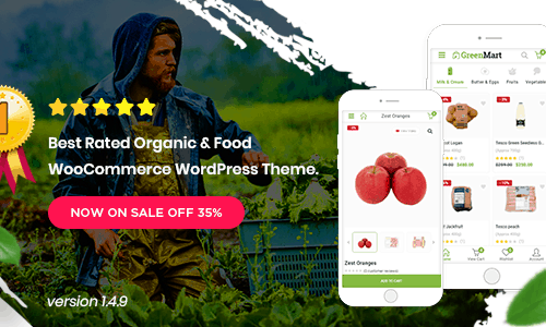 Greenmart – Organic & Food Woocommerce Wordpress Theme