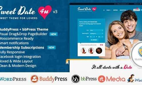 Sweet Date主题 - 不仅仅是一个 WordPress 约会网站