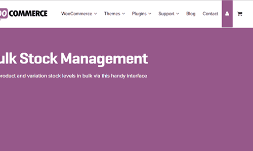 Woocommerce Bulk Stock Management