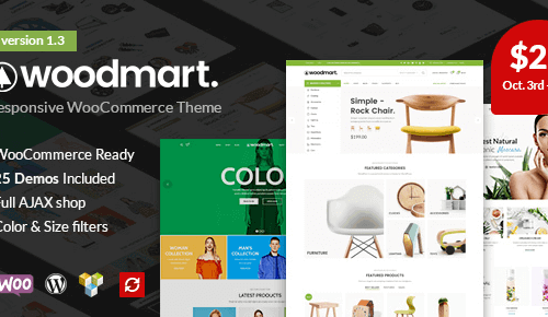 Woodmart – Responsive Woocommerce Wordpress Theme