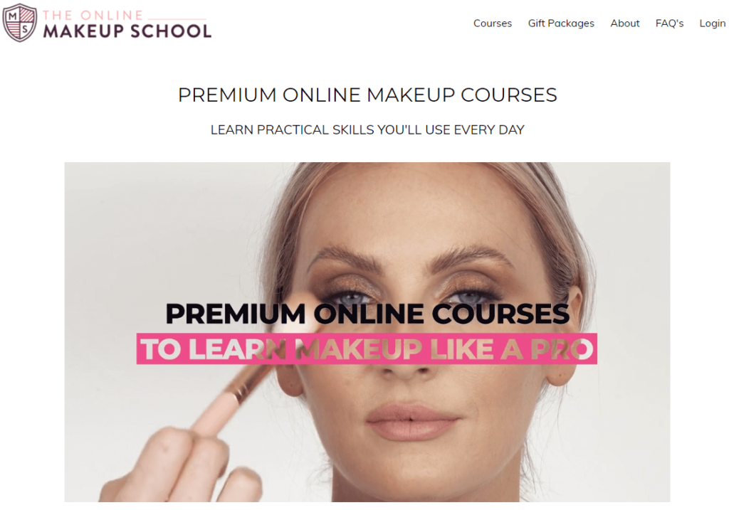 在线化妆技能课程。