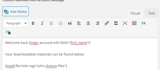 MemberPress如何为每个用户创建会员自定义页面？