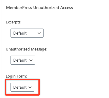 MemberPress如何显示会员登录表单并在登录后停留在同一个受保护的帖子/页面上？