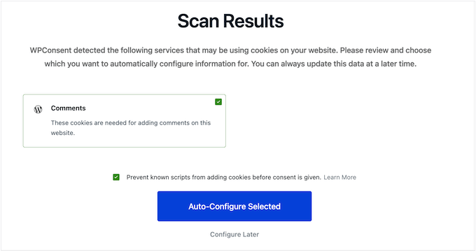 扫描你的 WordPress 网站中的 Cookie 扫描你的 WordPress 网站中的 Cookie