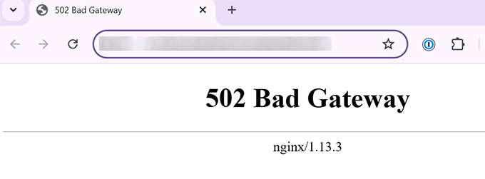 WordPress 中的 502 错误 WordPress 中的 502 错误