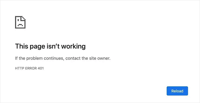 WordPress 中的 401 错误 WordPress 中的 401 错误