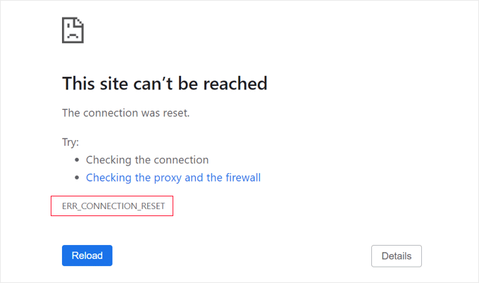 WordPress 中的连接重置错误 WordPress 中的连接重置错误