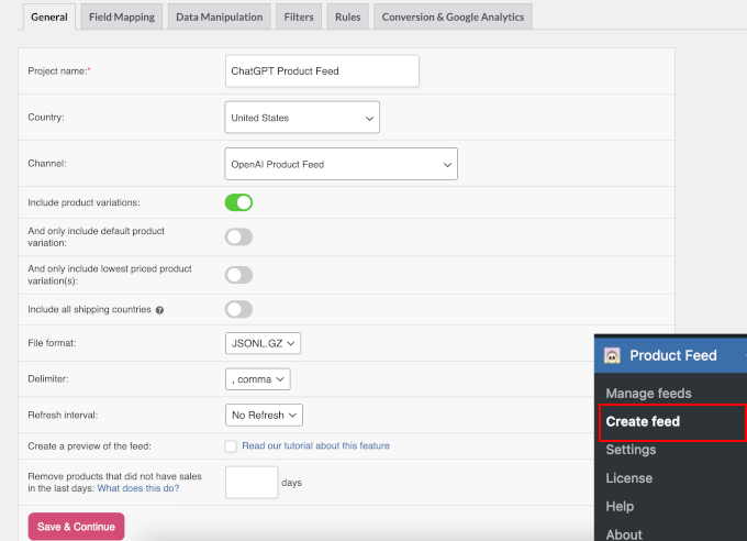 设置 OpenAI 数据源