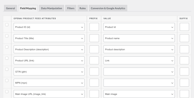 地图产品数据字段