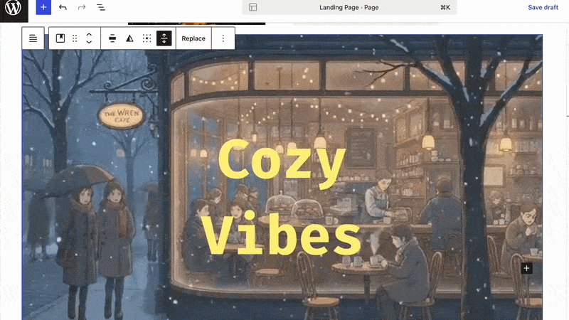 封面块的视频背景