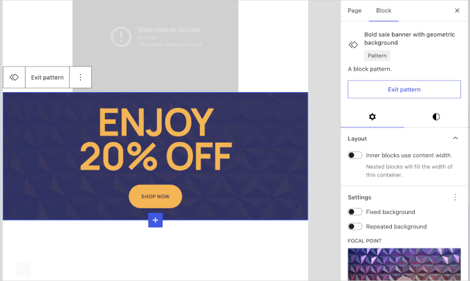 隔离模式下的图案