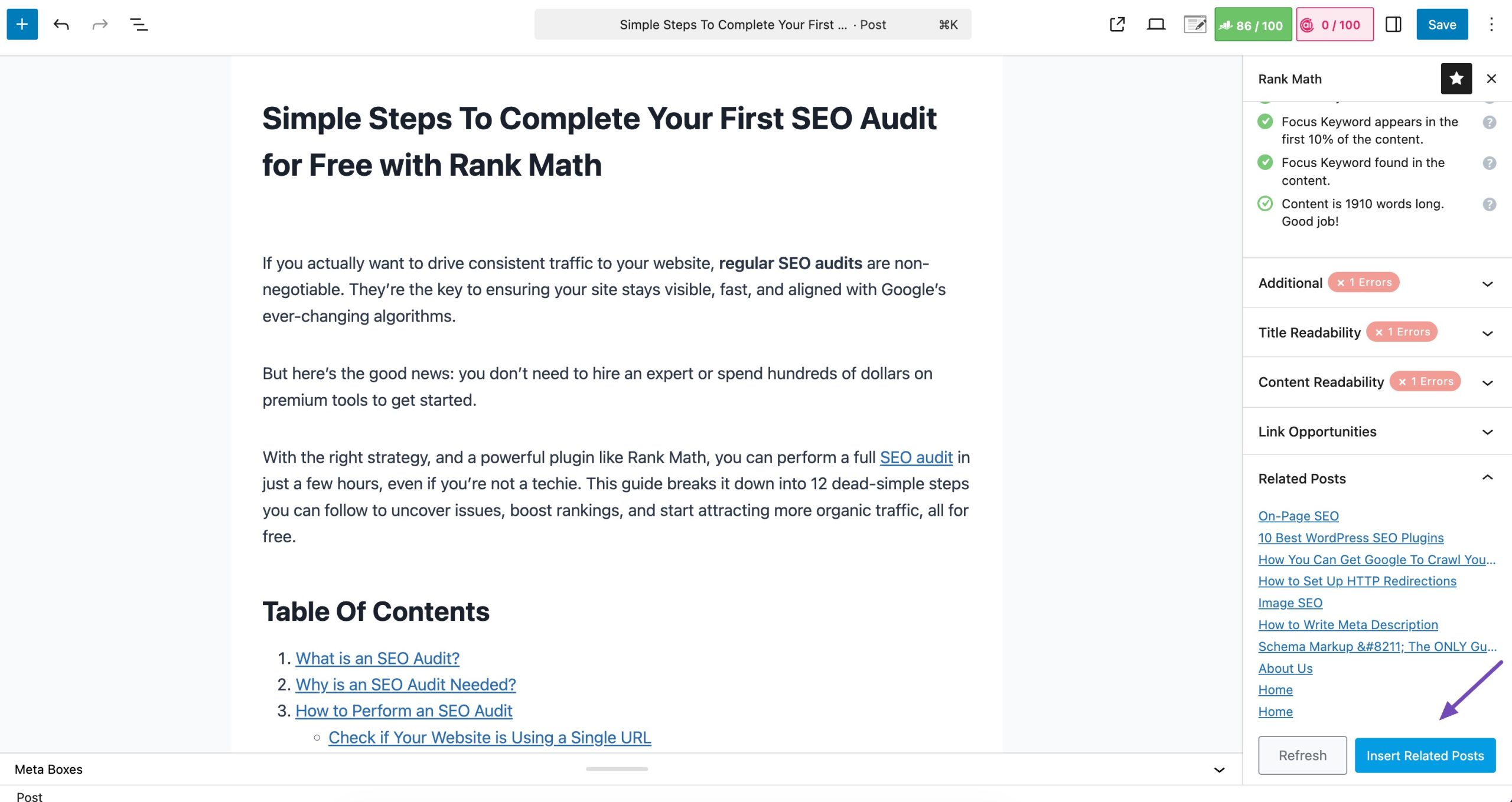 内部链接SEO优化指南：用Rank Math AI Link Genius自动构建内部链接提升排名 3