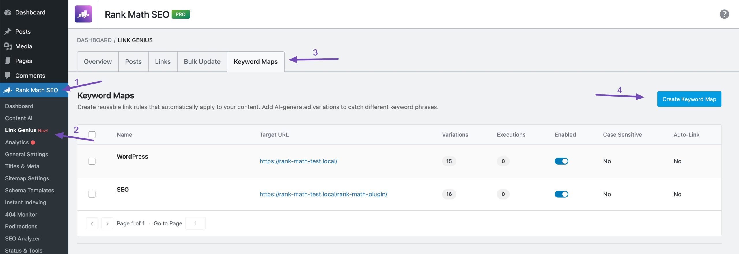 创建关键词地图