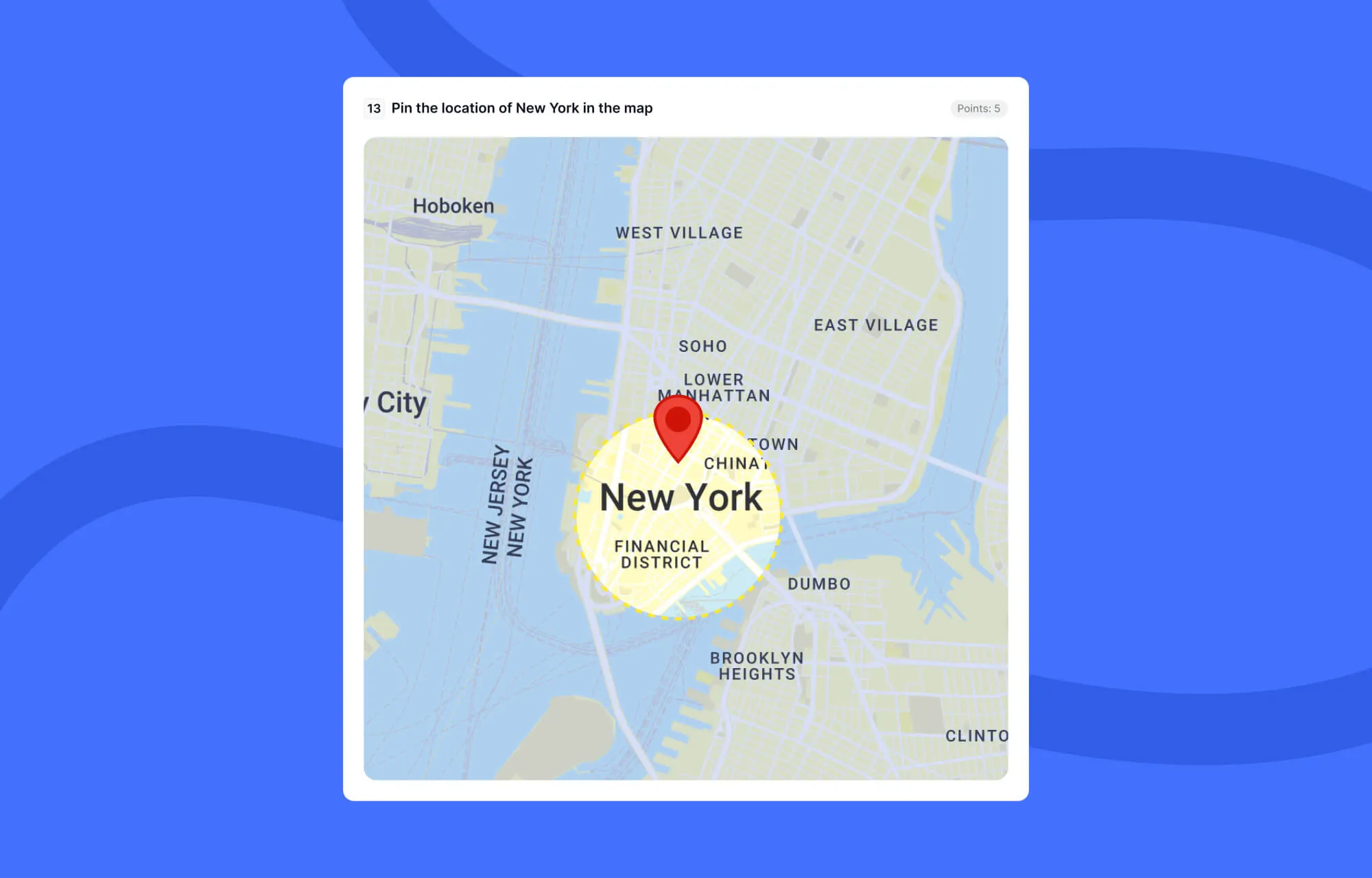 Tutor LMS 中的新测验类型 - 地图