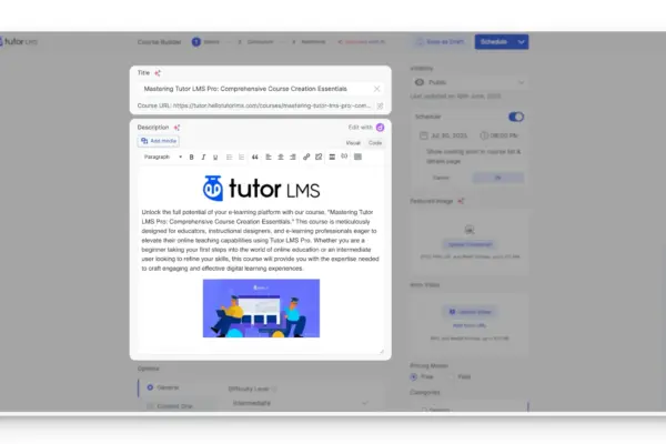 Tutor LMS即将上线课程指南：预发布策略与分步操作教程